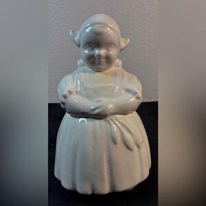 Vintage 1930’s-40’s ceramic Dutch girl cookie jar
